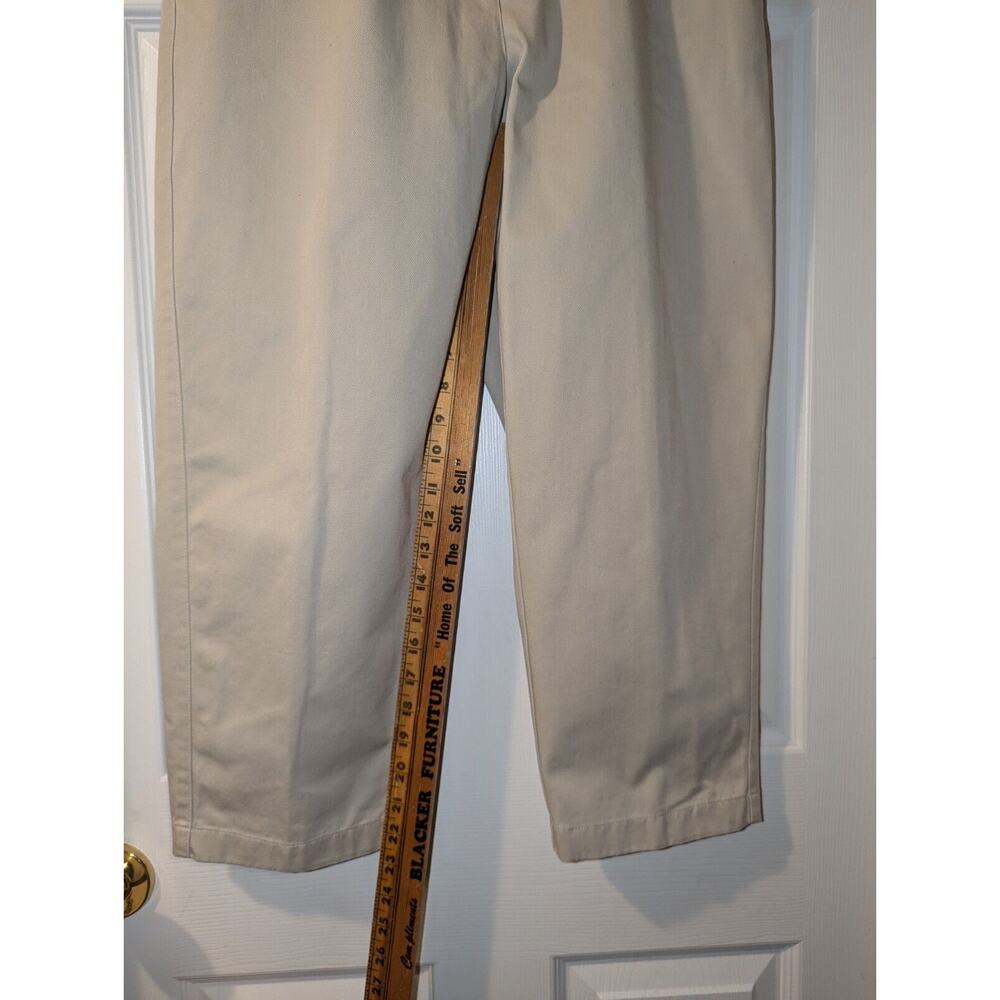 L.L. Bean Womens Pants 8 Regular Original Fit Khaki 100% Cotton EUC Bottoms - Picture 6 of 9